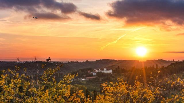 schloss kornberg in der abendsonne
